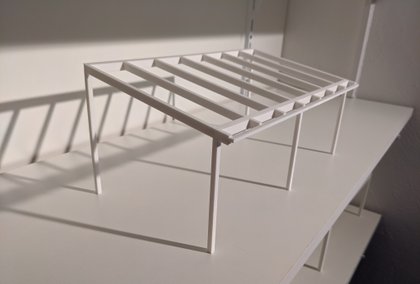 3D Moedell eines Terrassendaches